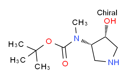 CAS No. 2227198-27-6, tert-butyl N-[(3S,4R)-4-hydroxypyrrolidin-3-yl]-N-methyl-carbamate