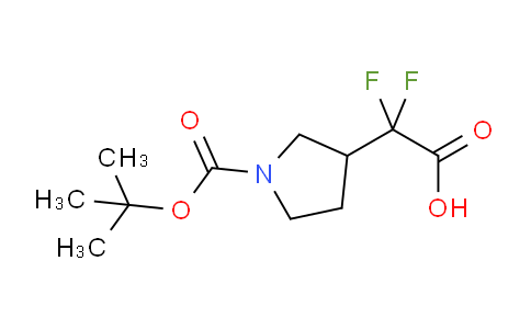 CAS No. 1784795-35-2, 2-{1-[(tert-butoxy)carbonyl]pyrrolidin-3-yl}-2,2-difluoroacetic acid