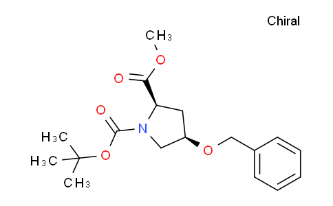 CAS No. 250122-38-4, O1-tert-butyl O2-methyl (2R,4R)-4-benzyloxypyrrolidine-1,2-dicarboxylate