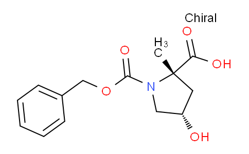 CAS No. 1975992-74-5, (2S,4S)-1-benzyloxycarbonyl-4-hydroxy-2-methyl-pyrrolidine-2-carboxylic acid