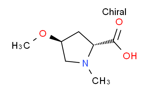 CAS No. 1860012-48-1, (2R,4S)-4-methoxy-1-methylpyrrolidine-2-carboxylic acid
