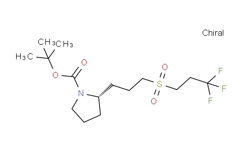 CAS No. 1670273-29-6, tert-butyl (2S)-2-[3-(3,3,3-trifluoropropanesulfonyl)propyl]pyrrolidine-1-carboxylate