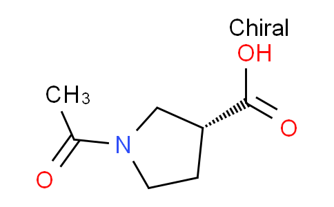 CAS No. 1693726-50-9, (3R)-1-acetylpyrrolidine-3-carboxylic acid