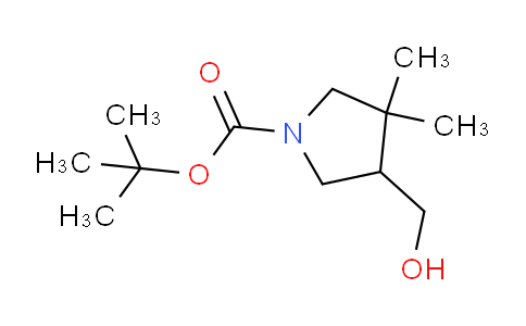 CAS No. 1638759-94-0, tert-butyl 4-(hydroxymethyl)-3,3-dimethylpyrrolidine-1-carboxylate