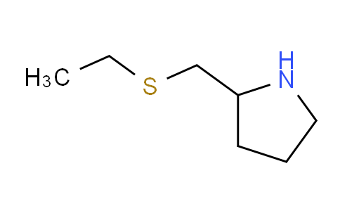 CAS No. 1247918-10-0, 2-[(ethylsulfanyl)methyl]pyrrolidine