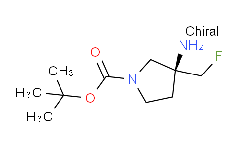 CAS No. 2165904-02-7, tert-butyl (3S)-3-amino-3-(fluoromethyl)pyrrolidine-1-carboxylate
