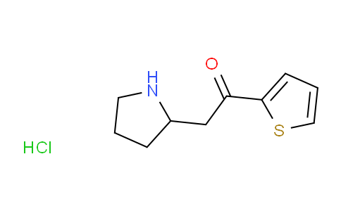 CAS No. 1376266-52-2, 2-pyrrolidin-2-yl-1-(2-thienyl)ethanone;hydrochloride