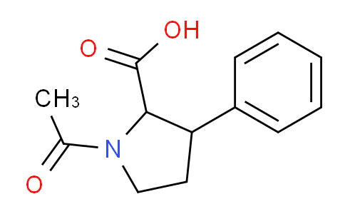 CAS No. 1015005-30-7, 1-Acetyl-3-phenylpyrrolidine-2-carboxylic acid