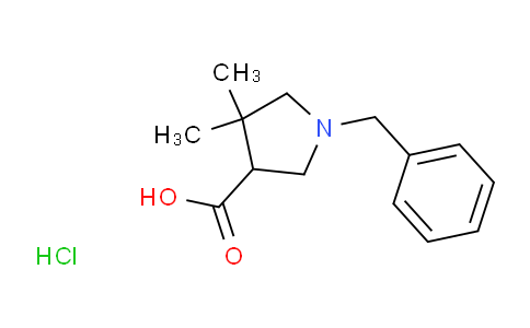 CAS No. 1171988-44-5, 1-Benzyl-4,4-dimethylpyrrolidine-3-carboxylic acid hydrochloride