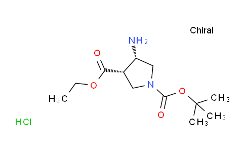 CAS No. 1820583-63-8, 1-O-tert-butyl 3-O-ethyl (3S,4S)-4-aminopyrrolidine-1,3-dicarboxylate;hydrochloride