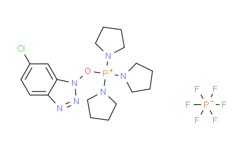 CAS No. 893413-42-8, [(6-Chloro-1H-benzo[d][1,2,3]triazol-1-yl)oxy]tri(1-pyrrolidinyl)phosphonium Hexafluorophosphate(V)