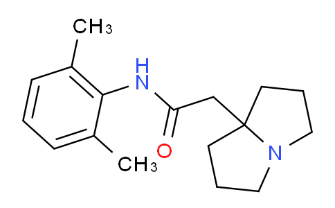 CAS No. 88069-67-4, N-(2,6-dimethylphenyl)-2-(tetrahydro-1H-pyrrolizin-7a(5H)-yl)acetamide