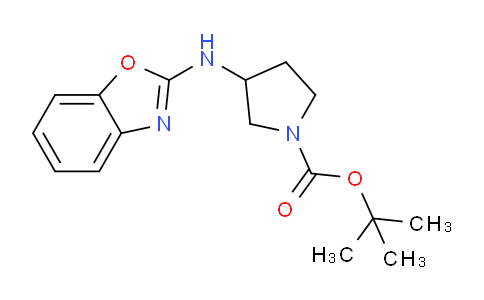 CAS No. 1353958-77-6, tert-Butyl 3-(benzo[d]oxazol-2-ylamino)pyrrolidine-1-carboxylate