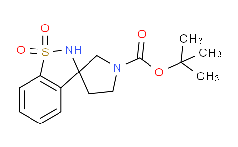 CAS No. 1251011-18-3, Spiro[1,2-benzisothiazole-3(2H),3'-pyrrolidine]-1'-carboxylic acid, 1,1-dimethylethyl ester, 1,1-dioxide
