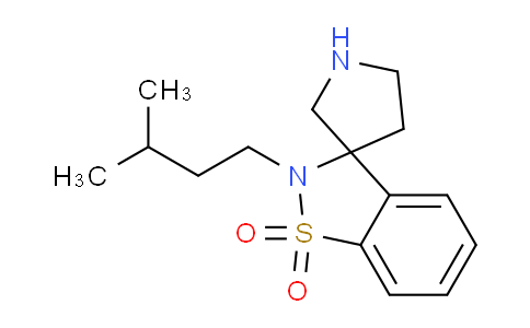 CAS No. 1422060-10-3, 2-Isopentyl-2H-spiro[benzo[d]isothiazole-3,3'-pyrrolidine] 1,1-dioxide