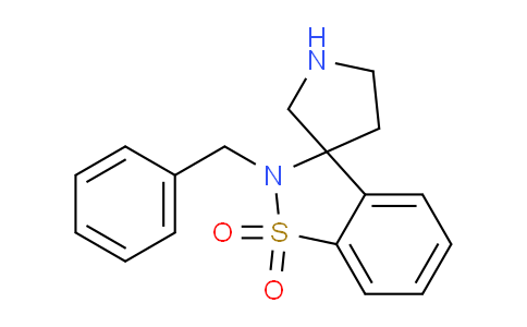 CAS No. 1422137-41-4, 2-Benzyl-2H-spiro[benzo[d]isothiazole-3,3'-pyrrolidine] 1,1-dioxide