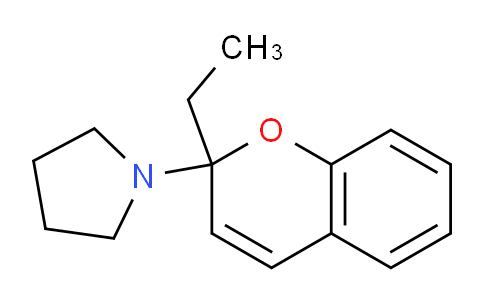 CAS No. 693251-76-2, 1-(2-Ethyl-2H-chromen-2-yl)pyrrolidine