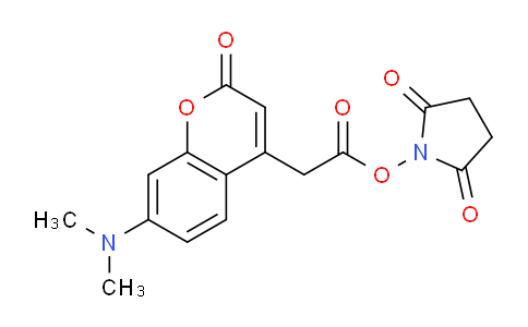 CAS No. 96686-59-8, 2,5-Dioxopyrrolidin-1-yl 2-(7-(dimethylamino)-2-oxo-2H-chromen-4-yl)acetate