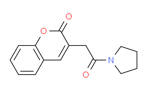 CAS No. 18186-67-9, 3-(2-Oxo-2-(pyrrolidin-1-yl)ethyl)-2H-chromen-2-one