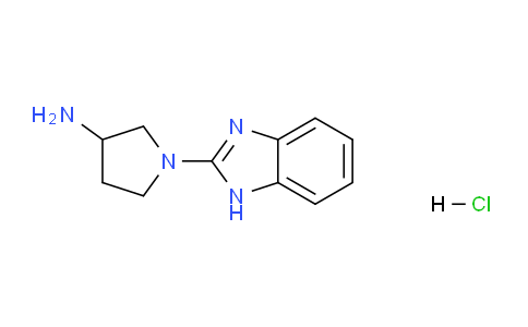 CAS No. 1420831-21-5, 1-(1H-benzo[d]imidazol-2-yl)pyrrolidin-3-amine hydrochloride