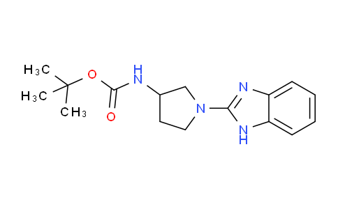 CAS No. 1420826-24-9, tert-butyl (1-(1H-benzo[d]imidazol-2-yl)pyrrolidin-3-yl)carbamate