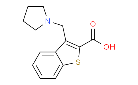 CAS No. 1094254-38-2, 3-(pyrrolidin-1-ylmethyl)-1-benzothiophene-2-carboxylic acid
