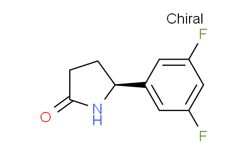 CAS No. 1181818-12-1, (5S)-5-(3,5-difluorophenyl)pyrrolidin-2-one