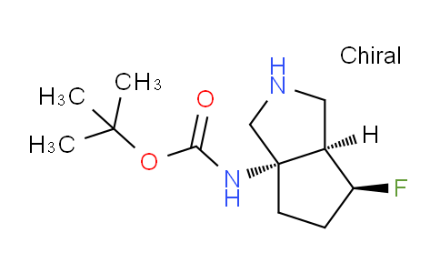 CAS No. 1037367-76-2, tert-butyl N-[(3aS,6S,6aR)-6-fluoro-octahydrocyclopenta[c]pyrrol-3a-yl]carbamate