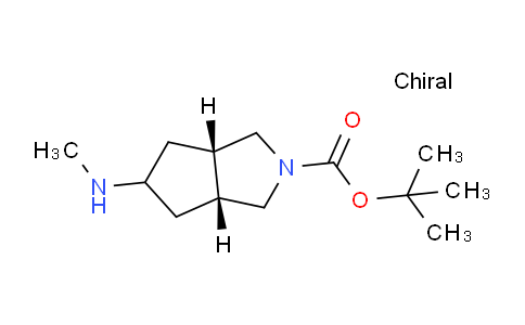 CAS No. 1446021-66-4, tert-butyl (3aS,6aR)-5-(methylamino)-3,3a,4,5,6,6a-hexahydro-1H-cyclopenta[c]pyrrole-2-carboxylate