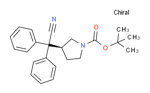CAS No. 1189753-52-3, tert-butyl (S)-3-(cyanodiphenylmethyl)pyrrolidine-1-carboxylate