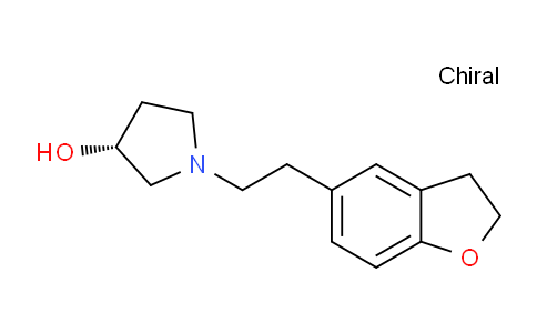 CAS No. 1190695-09-0, 3-Pyrrolidinol, 1-[2-(2,3-dihydro-5-benzofuranyl)ethyl]-, (3R)-