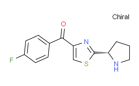 CAS No. 1005342-79-9, Methanone, (4-fluorophenyl)[2-[(2S)-2-pyrrolidinyl]-4-thiazolyl]-