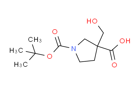 CAS No. 1056623-91-6, 1-[(tert-butoxy)carbonyl]-3-(hydroxymethyl)pyrrolidine-3-carboxylic acid