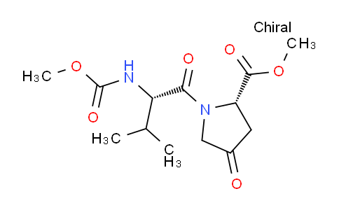 CAS No. 1272654-92-8, methyl (S)-1-((methoxycarbonyl)-L-valyl)-4-oxopyrrolidine-2-carboxylate