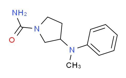 CAS No. 20984-63-8, 3-(Methyl(phenyl)amino)pyrrolidine-1-carboxamide