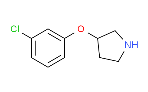 CAS No. 337912-67-1, 3-(3-chlorophenoxy)pyrrolidine