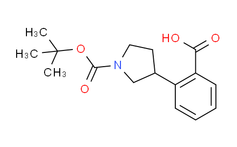 CAS No. 889953-29-1, 2-(1-(tert-butoxycarbonyl)pyrrolidin-3-yl)benzoic acid