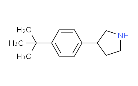 CAS No. 112937-98-1, 3-(4-tert-butylphenyl)pyrrolidine