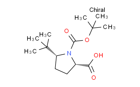 CAS No. 185142-15-8, (2S,5R)-1-(tert-Butoxycarbonyl)-5-tert-butylpyrrolidine-2-carboxylicacid