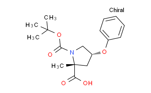CAS No. 198969-19-6, (2R,4R)-1-Boc-2-Methyl-4-phenoxypyrrolidine-2-carboxylic acid