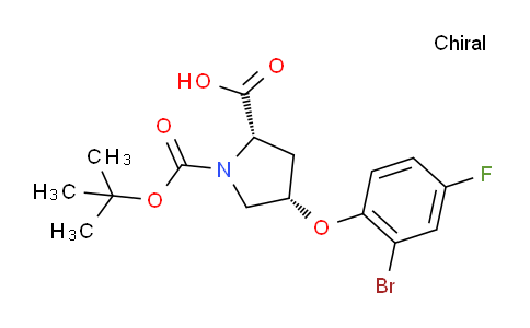 CAS No. 1354484-75-5, (2S,4S)-4-(2-Bromo-4-fluorophenoxy)-1-(tert-butoxycarbonyl)pyrrolidine-2-carboxylic acid
