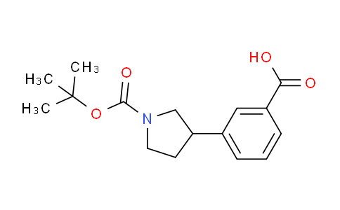 CAS No. 889953-23-5, 3-(1-(tert-Butoxycarbonyl)pyrrolidin-3-yl)benzoic acid