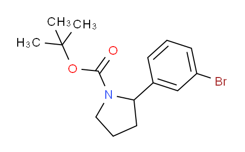 CAS No. 871717-03-2, tert-Butyl 2-(3-bromophenyl)pyrrolidine-1-carboxylate
