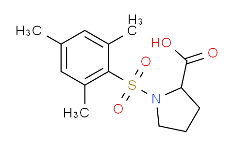 CAS No. 126522-74-5, 1-(Mesitylsulfonyl)pyrrolidine-2-carboxylic acid