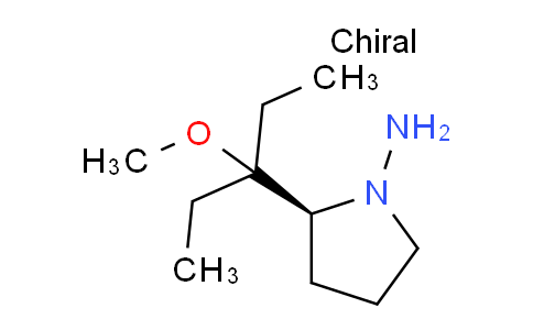 CAS No. 118535-62-9, (S)-2-(3-Methoxypentan-3-yl)pyrrolidin-1-amine