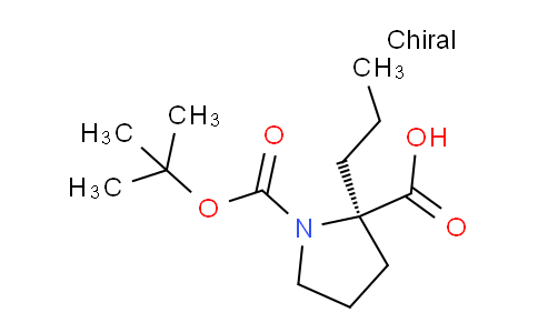 CAS No. 706806-57-7, (R)-1-(tert-Butoxycarbonyl)-2-propylpyrrolidine-2-carboxylic acid