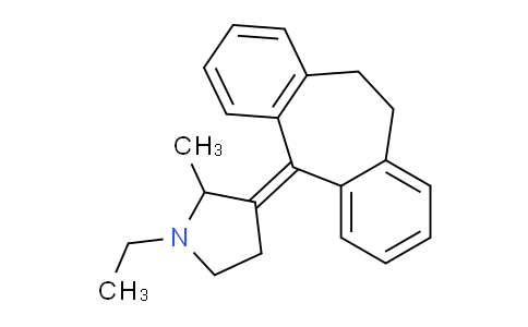 CAS No. 16378-21-5, 3-(10,11-Dihydro-5H-dibenzo[a,d][7]annulen-5-ylidene)-1-ethyl-2-methylpyrrolidine