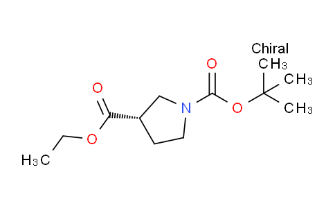 CAS No. 1421256-03-2, (S)-1-tert-Butyl 3-ethyl pyrrolidine-1,3-dicarboxylate