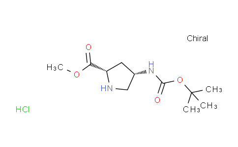 CAS No. 1217779-15-1, (2S,4S)-Methyl 4-((tert-butoxycarbonyl)amino)pyrrolidine-2-carboxylate hydrochloride