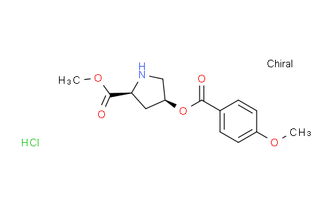 CAS No. 1354488-50-8, (2S,4S)-Methyl 4-((4-methoxybenzoyl)oxy)pyrrolidine-2-carboxylate hydrochloride